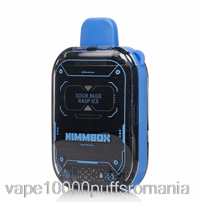 Vape Romania Vapengin Nimmbox 10000 Gheata De Zmeura Albastra De Unica Folosinta